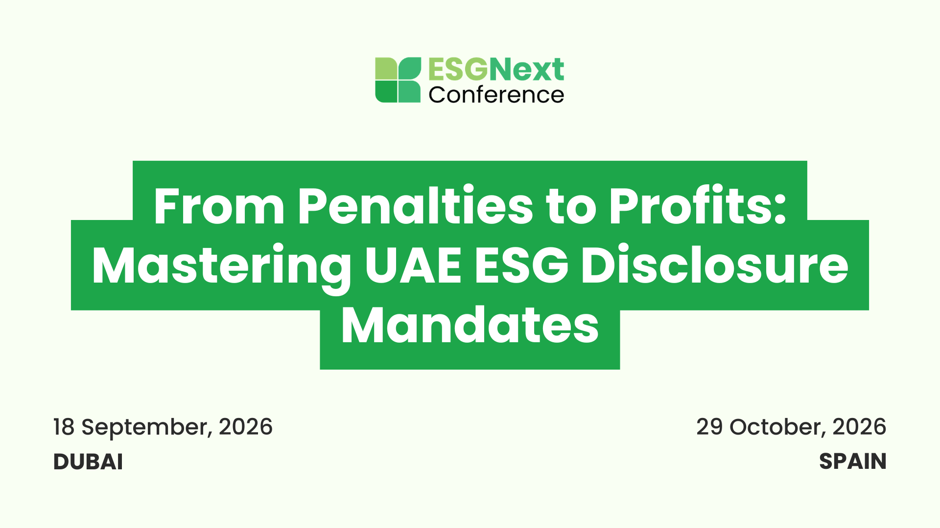 From Penalties to Profits: Mastering UAE ESG Disclosure Mandates