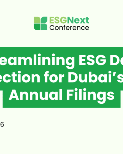 Streamlining ESG Data Collection for Dubai’s SCA Annual Filings