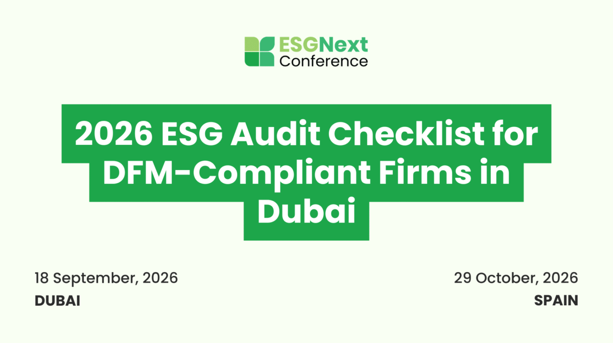 2026 ESG Audit Checklist for DFM-Compliant Firms in Dubai
