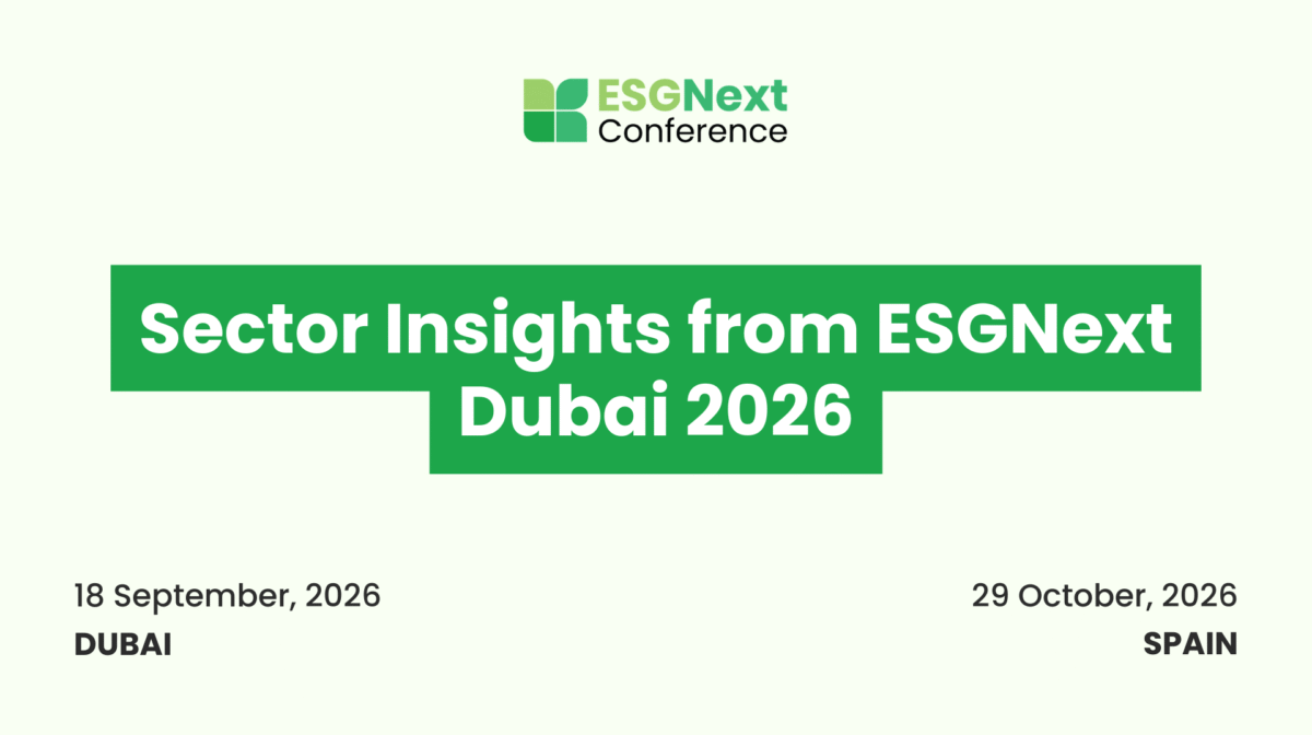 Sector Insights from ESGNext Dubai 2026